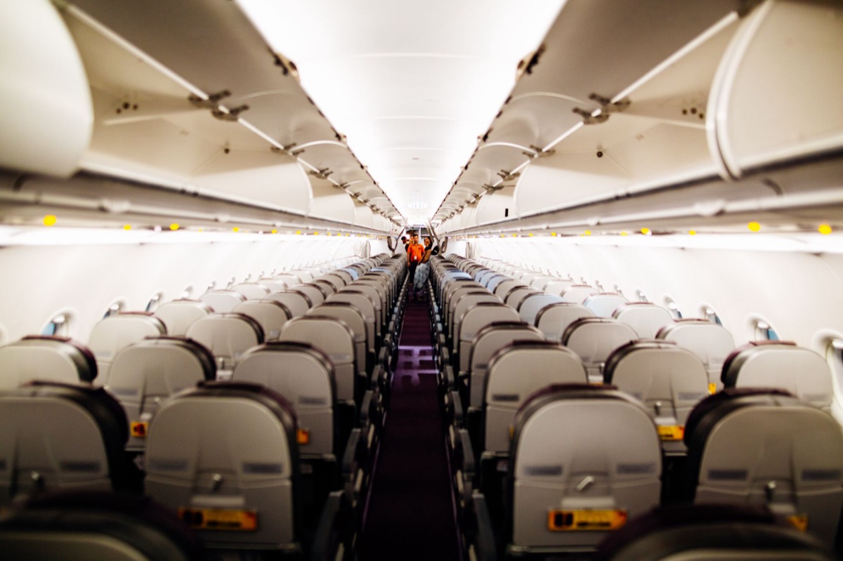 Innenraum eines Flugzeugs
