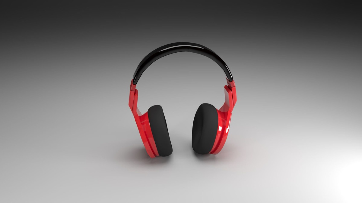 Abstract representation of sound waves and noise cancellation